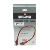 Kabl Intellinet Patch, Cat6 compatible, U/UTP, 0.5m, crveni 342131