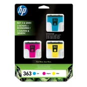 HP 363 Ink Cartridge 3 Pack Use in selected  Photsmart series  printers such as the  Photosmart  8250, 3210, 3310. (CB333EE)