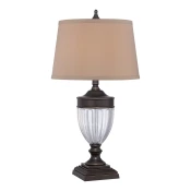 Quoizel QZ-DENNISON-PB - Stona lampa DENNISON 1xE27/60W/230V bronzana