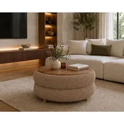Hanah Home Venüs klub sto O 70 cm, braon