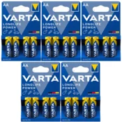 shumee VARTA LL POWER AA baterije alkalne palčke LR06 blazinice LED svetilka 4 kosi x 5
