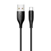USAMS SJ267 podatkovni kabel okrogel tip C črn