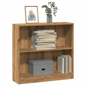 Regal za knjige boja hrasta 80x24x76 cm konstruirano drvo