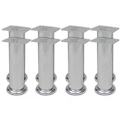 shumee vidaXL Okrogle noge za kavč, 8 kosov, kromirane, 180 mm