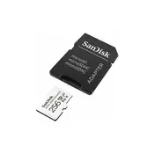 SanDisk High Endurance video microSDHC 256GB + SD Adapter Full HD/4K video, do 100/40 MB/s C10, U3, V30