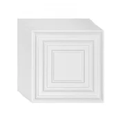 VEVOR Stropne plošče z vzorcem zatičev 61x61 cm bele barve