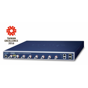 PLANET LRP-822CS mrežni prekidac Upravljano Gigabit Ethernet (10/100/1000) Podrška za napajanje putem Etherneta (PoE) 1U Plavo