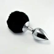 Gardj Europe Pompon Metal Plug, velik, črn