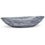 Casa Padrino luxury washbasin bowl gray/white 60.9 x 29.7 x H. 11.9 cm - Handmade concrete washbasin - Luxury bathroom accessories
