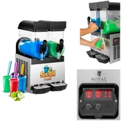 Royal Catering Granitor, razdelilnik, naprava za pijače slush in granita, dvojni, 2x 15 L