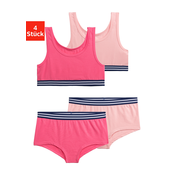 BUFFALO Set perila temno modra/fuksija/roza/bela