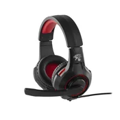 Gaming slušalke NON Preo, žične, črne/rdeče