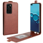 Modni flip etui/ovitek za Huawei P40 - rjav