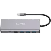 Canyon DS-12, 13 in 1 USB C hub DarK gray ( CNS-TDS12 )