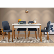 Woody Fashion Komplet mize in stolov (5 kosov)