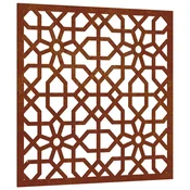 Vidaxl Vrtna stenska dekoracija 55x55 cm corten jeklo mavra