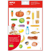 Samoljepljive naljepnice Apli - Zdrava hrana, 3 lista u pakiranju