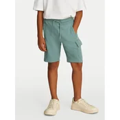 Calvin Klein Jeans Športne kratke hlače IB0IB02440 Zelena Relaxed Fit