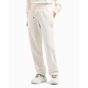 Armani Exchange za ženske. XW000096AF10804U1003 Spodnji del trenirke ravne bele barve (XS), Bela, Priložnostno, Šport, Večnam
