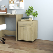 Ormaric s kotacima boja hrasta 45x38x54 cm konstruirano drvo