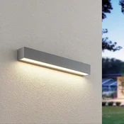 Lucande LED zunanja stenska svetilka Lengo, 50 cm, srebrna, navzdol, 3.000 K - Sodobni - srebro - Aluminij