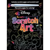 Disney: Amazing Scratch Art: With Scratch Tool and Coloring Pages