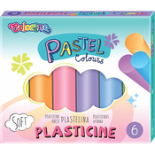 Plastelin Colorino Pastel - 6 boja
