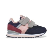Pepe Jeans za dekleta. PGS400005 London Bet Superge roza, mornarica (25), Ravna stran, Velcro, Priložnostno, otroška moda