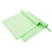 vidaXL Športne brisače 2 pcs Zelena 180 x 90 cm Poliester in poliamid