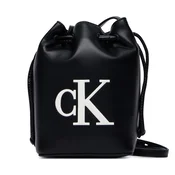 Calvin Klein Ročna torba Bold Ck Mini Bucket Crossbody LV04F3870G Črna