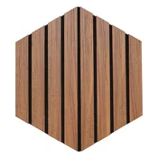 Atmosphera Set dekorativnih zidnih panela Colva Hexagon, 30x26 cm, Braon, 3 komada