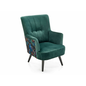 Fotelja Houston 1372 Zelena, 95x67x82cm, Tkanina, GambeNoge: Drvene