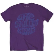 The Rolling Stones Vintage 70s Logo Purple L Majica