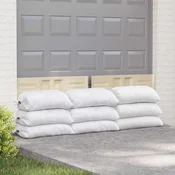vidaXL Tkane vreče 10 pcs Bela 50 x 80 cm PP