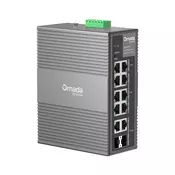 TP-Link Omada IES210GPP mrežno stikalo Upravljano Gigabit Ethernet (10/100/1000) Power over Ethernet (PoE) DIN rail Siva
