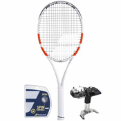 Tenis reket Babolat Pure Strike Lite - white/red/black + žica + usluga špananja