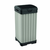 Rockford vanjska plasticna kanta za smece s efektom drva, smeda, 125 l