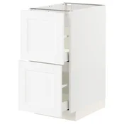 METOD / MAXIMERA Pod.element, 2fronta/2vis.fioke, bela Enköping/bela im. drveta, 40x60 cm