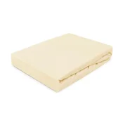 shumee Oprijeta bombažna rjuha 60x120 jersey 100% bombaž kremne barve