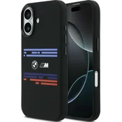 Bmw BMW M SILIKONSKI OVITEK MAGSAFE Z VZORNO LINE ZA IPHONE 17 Z ZAŠČITO IN LOGOTIPOM