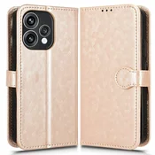 GS Ovitek za Oppo Reno 15 z naslonom, denarnica v obliki rombov, zlat
