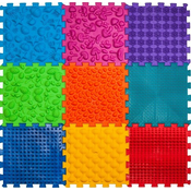 Ortek Masažna ortopedska podloga Puzzle Mix 9 elementov