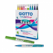 Akvarelni markeri Giotto Turbo - Soft Brush, 10 boja