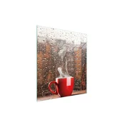 shumee STEKLENA REZALNA DESKA 45x52 KAVA