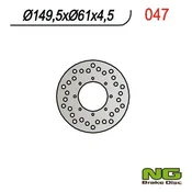 Zadnji zavorni disk Polaris Sportsman 400/500 01-03, 149x61x4,5mm