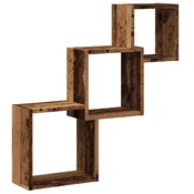 Kockaste zidne police boja drva 68x15x68 cm konstruirano drvo