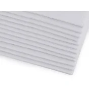 Tkanina dekorativni filc / filc 20x30 cm - beli biser (12 kosov)