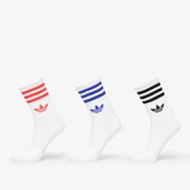 Nogavice adidas 3-Stripes Crew Socks 3-Pack White/ Black/ Clear Pink S