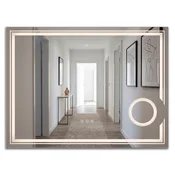 Stensko ogledalo LED 80x60cm HAVEN