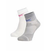 Reebok Set 2 parov unisex nizkih nogavic R0403-SS24 (2-pack) Bela